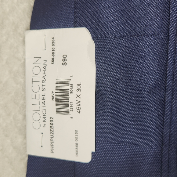 M COLLECTION BY MICHAEL STRAHAM MENS PANTS SIZE W46 L30 NEW WITH TAGS - Picture 7 of 7